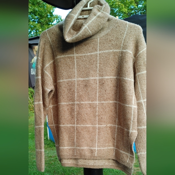 Madewell windowpane turtleneck SZ.XXS - Picture 3 of 5